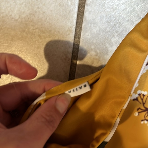 BAIIA Gold Floral One Shoulder Reversible One-Piece Swimsuit 14 Bathing suit - Picture 2 of 7